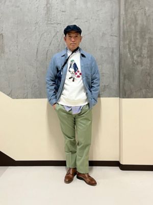 コットン／ポリエステル シアサッカー ブラックウォッチ アイビー