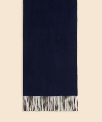 カシミヤ ブラックウォッチ ダブルフェイス マフラー | Brooks