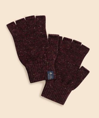 シグネチャーストライプ パイピング レザーグローブ