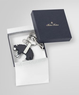 butch未使用箱付BrooksBrothers』GFチェーンカフス925 カウレザー GF キーホルダー | Brooks Brothers/ブルックス