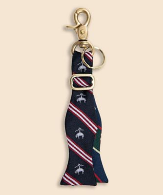 ＜Brooks Brothers＞シルクブレンド　ボウタイ　キーホルダー