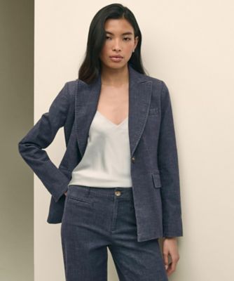 ＜Brooks Brothers＞ストレッチコットン　デニム　１ボタンジャケット