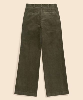 【TERRY今季新作‼️】コットン コーデュロイ パンツ ストレッチコットン コーデュロイ ワイドレッグパンツ | Brooks