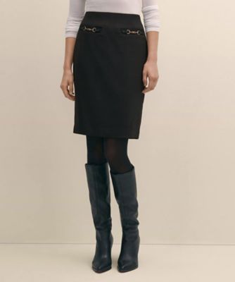 BLAMINK ブラミンク　PRE タックタイトスカート ウールモヘヤタックタイトスカート | BLAMINK (Women)/ブラミンク