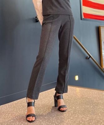 ＜Brooks Brothers＞ポリエステル／コットン　サイドジップ　クロップドパンツ