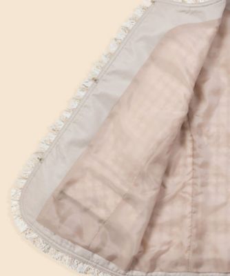 Brooks Brothers ノーカラージャケット サイズ6 ホワイト Brooks Brothers ノーカラージャケット サイズ6 ホワイト