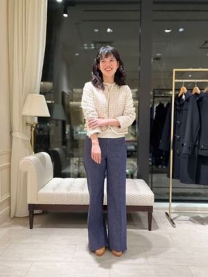 美品 XL ブルックスブラザーズ ノーカラー ジャケット ツイード ウールブレンド ドネガルツイード ノーカラー ニットジャケット
