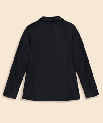 日本製【Brooks Brothers】ノーカラーウールジャケット　SIZEM ダブルクロス ストレッチ ノーカラージャケット | Brooks