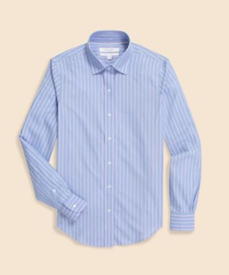 スーピマコットンストレッチ ストライプシャツ Classic Fit