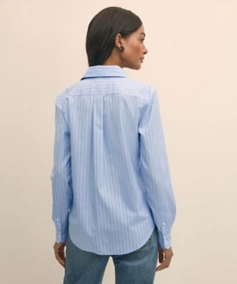 ストレッチコットン シンストライプシャツ Classic Fit