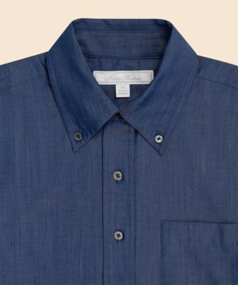 希少 00s Brooks Brothers シャンブレーシャツ M コットン シャンブレー ドレスシャツ Regular Fit | Brooks