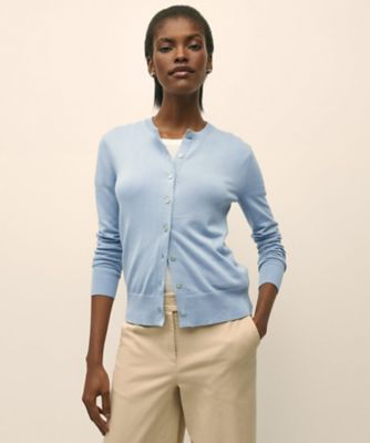 スーピマコットン クルーネック カーディガン | Brooks Brothers