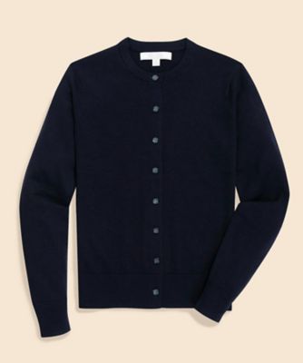 メリノウール クルーネックカーディガン | Brooks Brothers