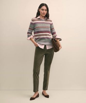 ラムズウール フェアアイル クルーネックセーター | Brooks Brothers