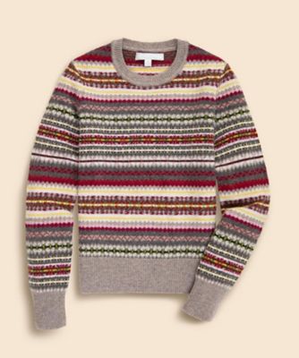 ラムズウール フェアアイル クルーネックセーター | Brooks Brothers