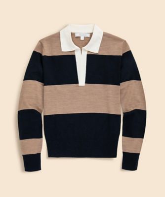 ＜Brooks Brothers＞メリノウール　ラグビー　ポロセーター