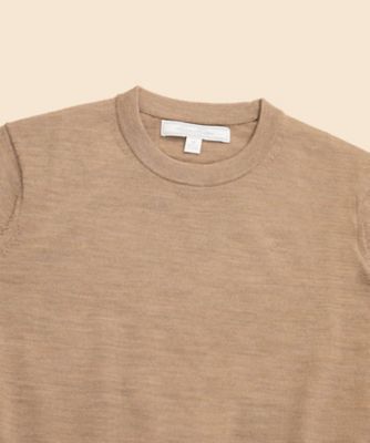 メリノウール ショートスリーブ クルーネックセーター | Brooks
