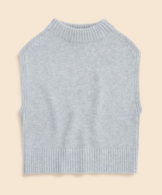 ＜Brooks Brothers＞メリノウール　モックネック　ベスト