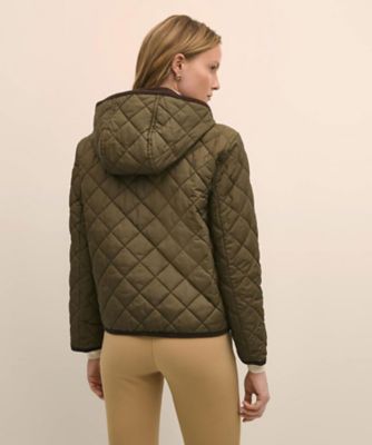 ナイロンタフタ キルティング フーデッドジャケット | Brooks Brothers