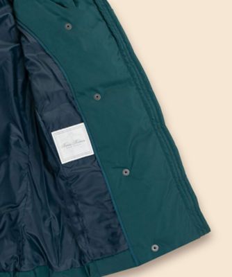 ポリエステル マイクロタフタ ショートパッファー ダウンコート