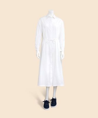 イレーヴ yleve コットンタイプライターロングカフタンシャツ / ワンピース コットンタイプライター ロングシャツワンピース | Brooks Brothers