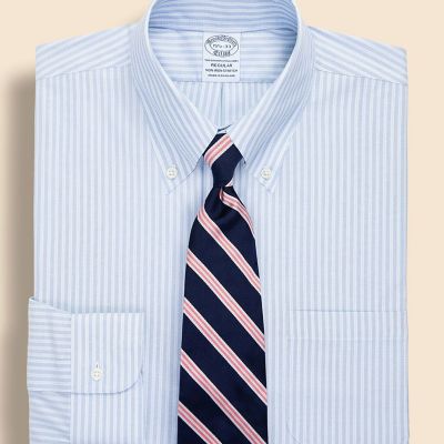 ストレッチロイヤルオックスフォード ストライプ ドレスシャツ