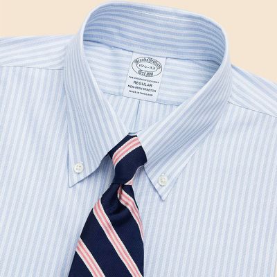 ストレッチロイヤルオックスフォード ストライプ ドレスシャツ