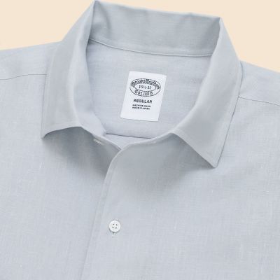 リプロダクト リネン ワンピースカラー ドレスシャツ Regular