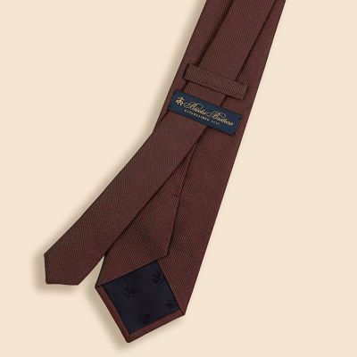 シルク バスケットウィーブ ソラーロ ソリッドタイ | Brooks Brothers