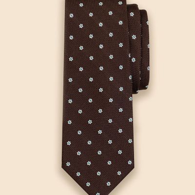 シルク バスケットウィーブ フラワーモチーフタイ | Brooks Brothers