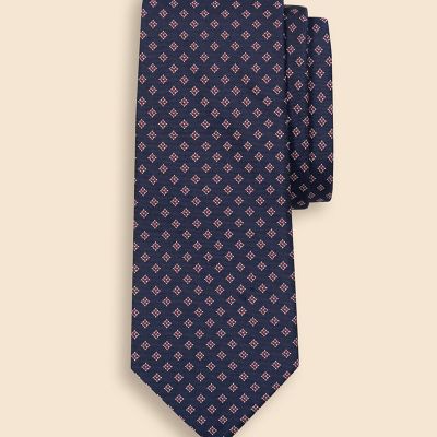 ＜Brooks Brothers＞シルク　スクエアモチーフ　ジャカードタイ