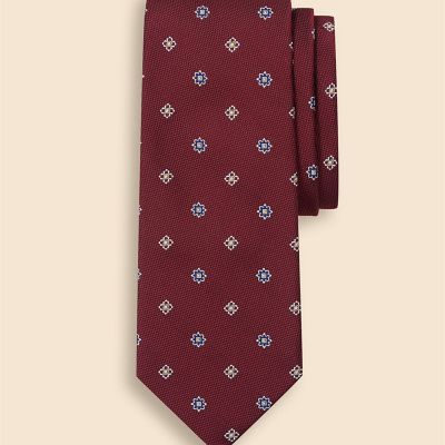シルク スクエア×フラワー ジャカードタイ | Brooks Brothers