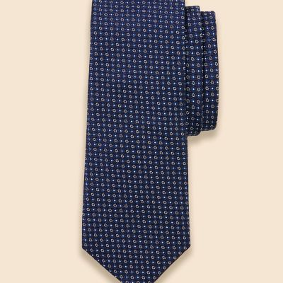 ＜Brooks Brothers＞シルク　マイクロフラワーモチーフ　ジャカードタイ