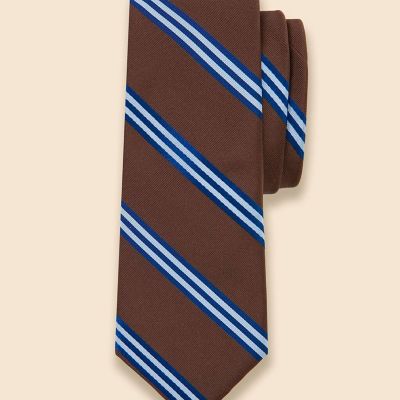 ＜Brooks Brothers＞シルク　サテン　ＢＢ＃１ストライプ　レップタイ