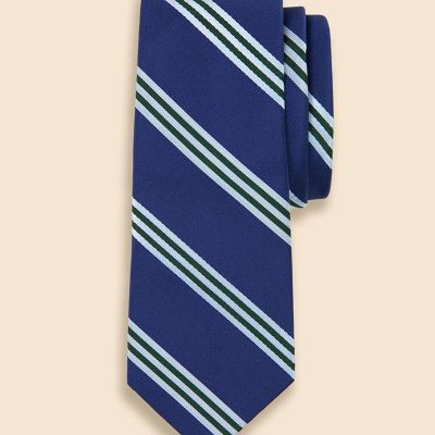 新品未使用★ジリ極上ネクタイ&チーフ　最高級品！ シルク サテン BB＃1ストライプ レップタイ | Brooks Brothers