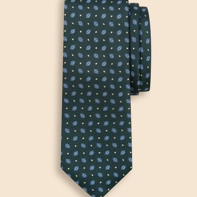 シルク フラワー×ドットモチーフ ジャカードタイ | Brooks Brothers