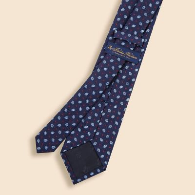 シルク フラワー×ドットモチーフ ジャカードタイ | Brooks Brothers