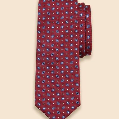 シルク フラワー×ドットモチーフ ジャカードタイ | Brooks Brothers
