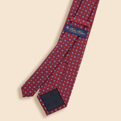 シルク フラワー×ドットモチーフ ジャカードタイ | Brooks Brothers