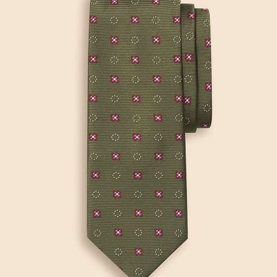 シルク サークル×フラワー ジャカードタイ | Brooks Brothers