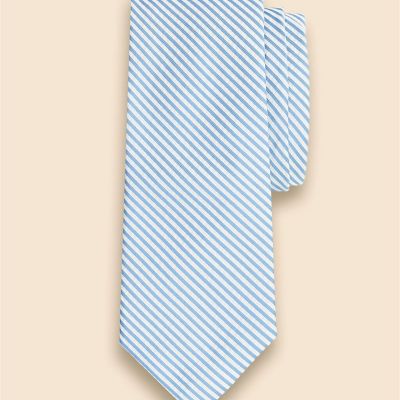 ＜Brooks Brothers＞シルク／コットン　シアサッカー　ストライプタイ