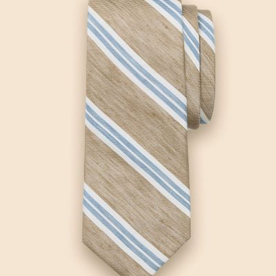 ＜Brooks Brothers＞リネン／シルク　ＢＢ＃１ストライプタイ