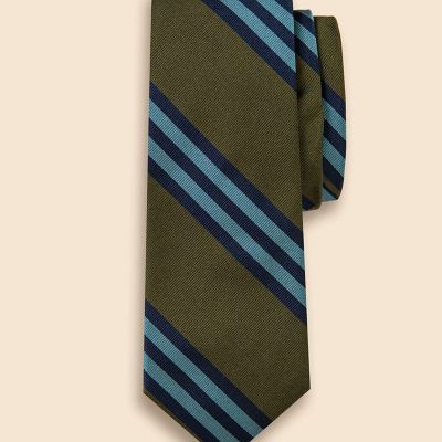 シルク BB＃1ラージストライプ レップタイ | Brooks Brothers