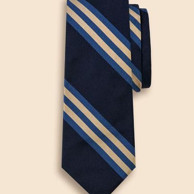 シルク BB＃1ラージストライプ レップタイ | Brooks Brothers