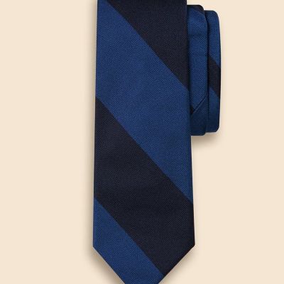 シルク ラージダブルストライプ レップタイ | Brooks Brothers