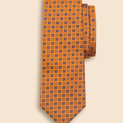 シルク ジオメトリック フラワーモチーフタイ | Brooks Brothers