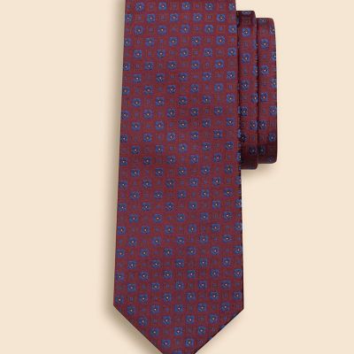シルク ジオメトリック フラワーモチーフタイ | Brooks Brothers