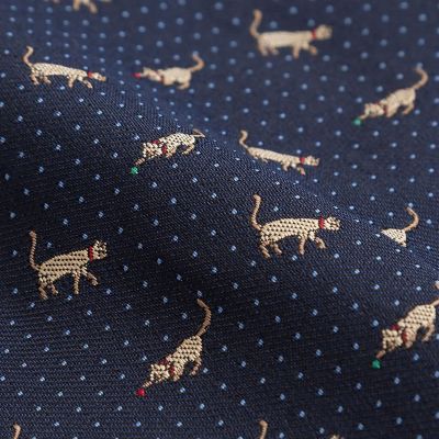 シルク キャット×ドットモチーフ ジャカードタイ | Brooks Brothers