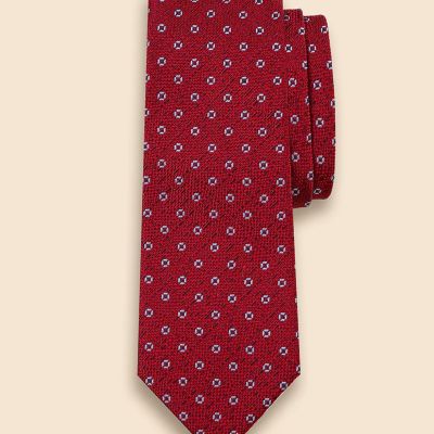 シルク メランジ フラワーモチーフ ジャカードタイ | Brooks Brothers
