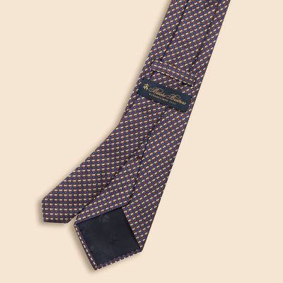 シルク ツートンジオメトリック ジャカードタイ | Brooks Brothers